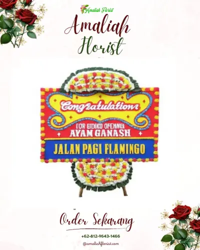 Bunga Papan Congratulation di Madyopuro